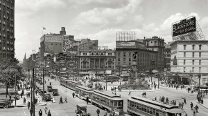 Detroit, Wodward Avenue, 1915