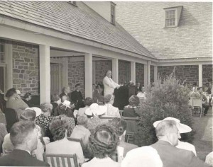 FDR at the opening of his library in Hyde Park, June 30, 1941.